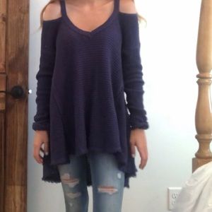 Free People cold shoulder sweater
